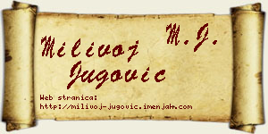 Milivoj Jugović vizit kartica